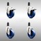 Service Caster 4 Inch 316SS Solid Poly Swivel 1-3/8 Inch Expanding Stem Caster Lock Brake, 2PK SCC-SS316TTLEX20S414-SPUS-2-S-2-138 - alternate 2